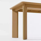 Tavolo da pranzo quadrato PexFix in legno massello stile rustico con piano in legno per sale da pranzo moderne e riunioni di famiglia