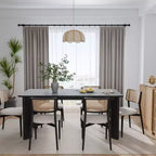 Tavolo da pranzo quadrato PexFix in legno massello stile rustico con piano in legno per sale da pranzo moderne e riunioni di famiglia