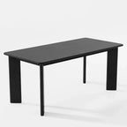 Tavolo da pranzo quadrato PexFix in legno massello stile rustico con piano in legno per sale da pranzo moderne e riunioni di famiglia