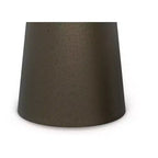 Tavolino in metallo Mykal Contemporary Modern 30 cm con finitura oro anticato, completamente assemblato