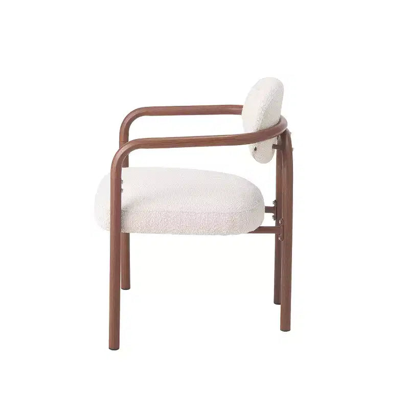Christopher Knight Home Sumin Sedie da Pranzo Imbottite Moderne in Metallo con Schienale (Set di 2)