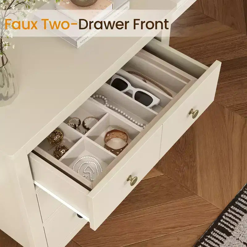 Modern Wood 3-Drawer Dresser for Bedroom