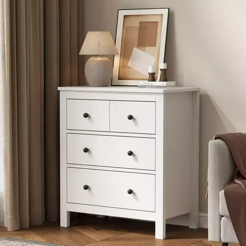 Modern Wood 3-Drawer Dresser for Bedroom