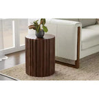 Doncaster 16 inch Wide Solid Mango Boho Contemporary End Table, Assembled