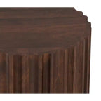 Doncaster 16 inch Wide Solid Mango Boho Contemporary End Table, Assembled