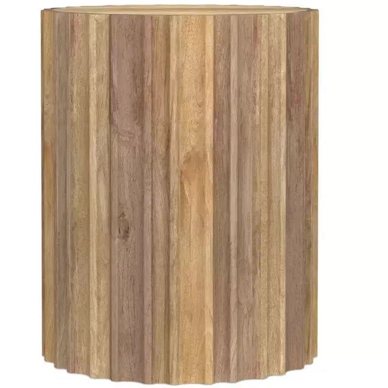 Doncaster 16 inch Wide Solid Mango Boho Contemporary End Table, Assembled