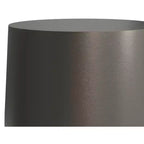 Neal Contemporary 14 inch Wide Cast Aluminum Side Table in Antique Bronze/Antique Brass, Fully Assembled