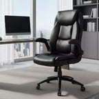 Sedia da ufficio Ora Maison Big & Tall, in pelle con schienale e altezza regolabili e braccioli ribaltabili