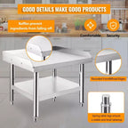 24X28 Grill Stand Table, 1000 Lbs Heavy-Duty Stainless Steel Prep Table with 220 Lbs Undershelf, Ideal for Commercial Kitchens, Hotels, and Homes