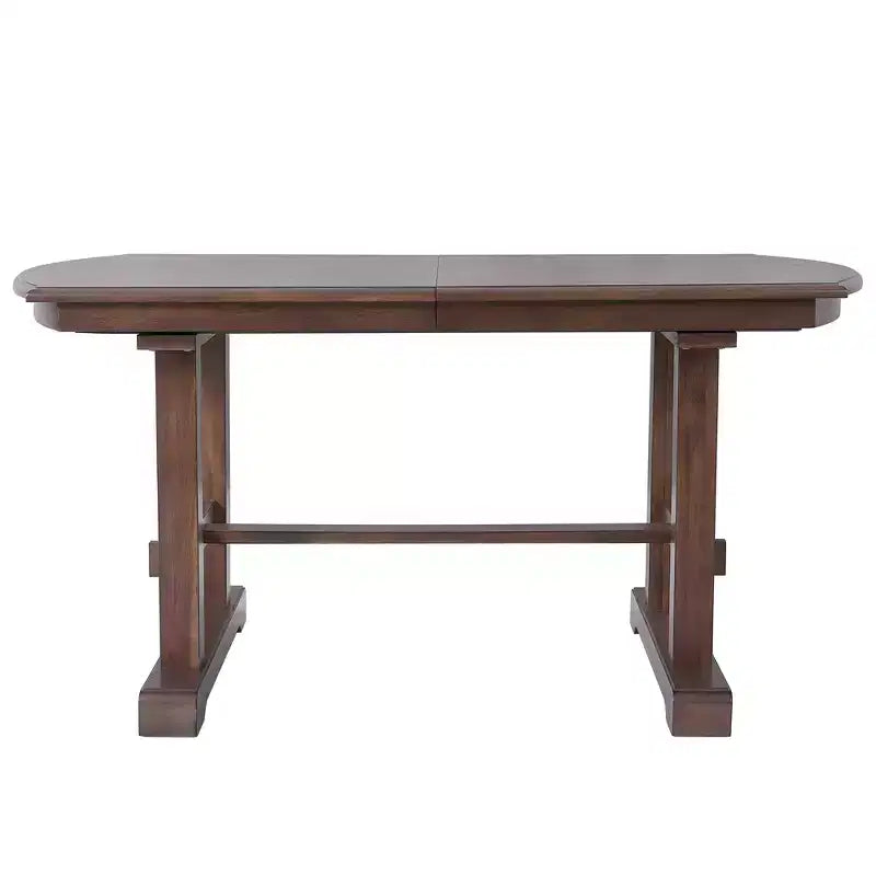 GDF Studio Vaughn, tavolo da pranzo allungabile da 152-198 cm con prolunga rimovibile, grande tavolo allungabile per 4-8 persone