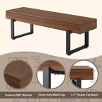 GDF Studio Sullivan Farmhouse 59 Wood Bench, Versatile Modern Shoe Bench