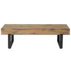 GDF Studio Sullivan Farmhouse 59 Wood Bench, Versatile Modern Shoe Bench