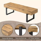 GDF Studio Sullivan Farmhouse 59 Wood Bench, Versatile Modern Shoe Bench