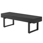GDF Studio Sullivan Farmhouse 59 Wood Bench, Versatile Modern Shoe Bench