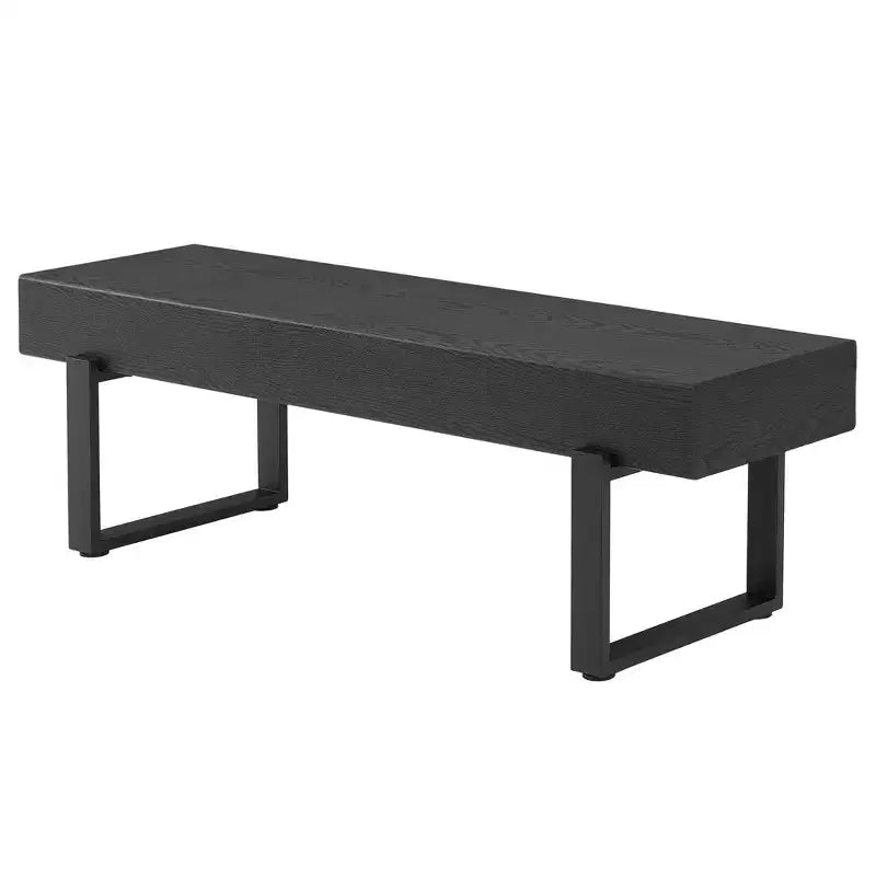 GDF Studio Sullivan Farmhouse 59 Wood Bench, Versatile Modern Shoe Bench