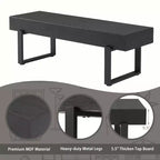 GDF Studio Sullivan Farmhouse 59 Wood Bench, Versatile Modern Shoe Bench