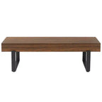GDF Studio Sullivan Farmhouse 59 Wood Bench, Versatile Modern Shoe Bench
