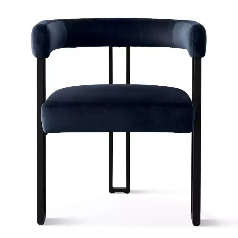 Set tavolo da pranzo allungabile 47-83 per 8 persone, tavolo nero e 8 poltrone in velluto con eleganti gambe in metallo, ideale per riunioni-Panipeachy