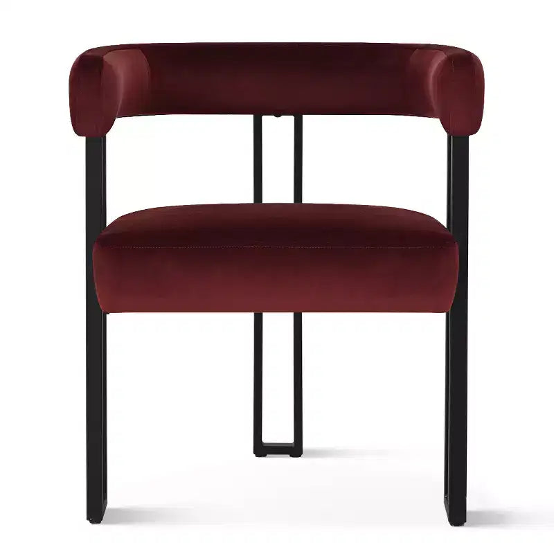 Set tavolo da pranzo allungabile 47-83 per 8 persone, tavolo nero e 8 poltrone in velluto con eleganti gambe in metallo, ideale per riunioni-Panipeachy