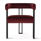 Set tavolo da pranzo allungabile 47-83 per 8 persone, tavolo nero e 8 poltrone in velluto con eleganti gambe in metallo, ideale per riunioni-Panipeachy