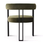 Set tavolo da pranzo allungabile 47-83 per 8 persone, tavolo nero e 8 poltrone in velluto con eleganti gambe in metallo, ideale per riunioni-Panipeachy