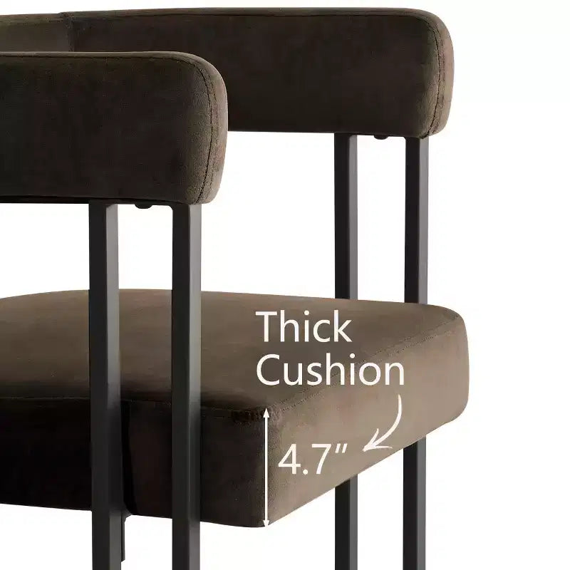 Set tavolo da pranzo allungabile 47-83 per 8 persone, tavolo nero e 8 poltrone in velluto con eleganti gambe in metallo, ideale per riunioni-Panipeachy