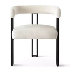 Set tavolo da pranzo allungabile 47-83 per 8 persone, tavolo nero e 8 poltrone in velluto con eleganti gambe in metallo, ideale per riunioni-Panipeachy
