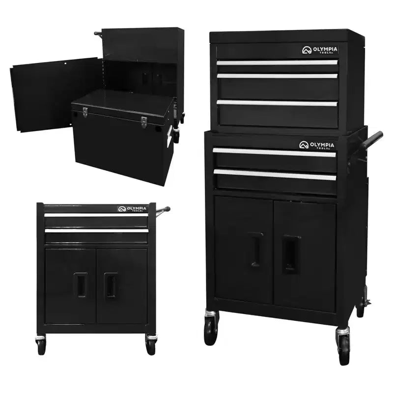 Armadietto portautensili mobile Olympia Tools da 20 pollici con 5 cassetti, con serratura