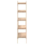 vidaXL 5-Tier Shelf Free Standing A-shape Display Bookcase Solid Wood Pine