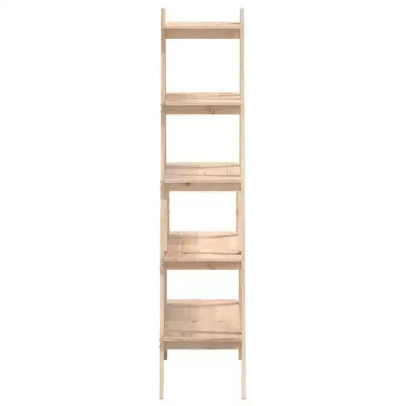 vidaXL 5-Tier Shelf Free Standing A-shape Display Bookcase Solid Wood Pine