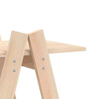 vidaXL 5-Tier Shelf Free Standing A-shape Display Bookcase Solid Wood Pine