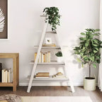 vidaXL 5-Tier Shelf Free Standing A-shape Display Bookcase Solid Wood Pine