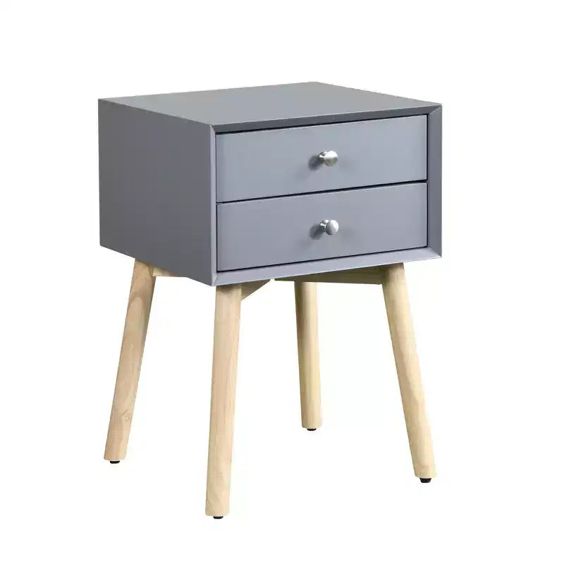 Comodino Moderno a Due Cassetti Elvion GDFStudio