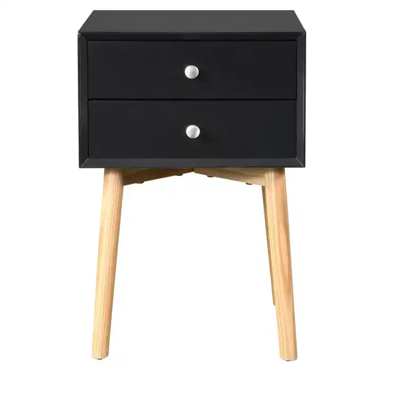 Comodino Moderno a Due Cassetti Elvion GDFStudio