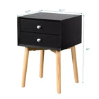 Comodino Moderno a Due Cassetti Elvion GDFStudio