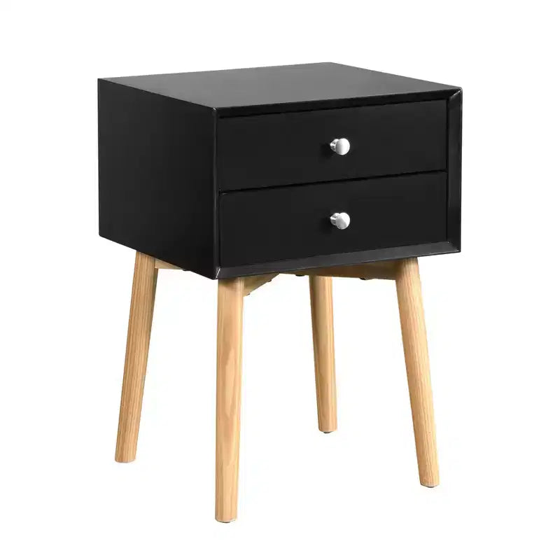 Comodino Moderno a Due Cassetti Elvion GDFStudio