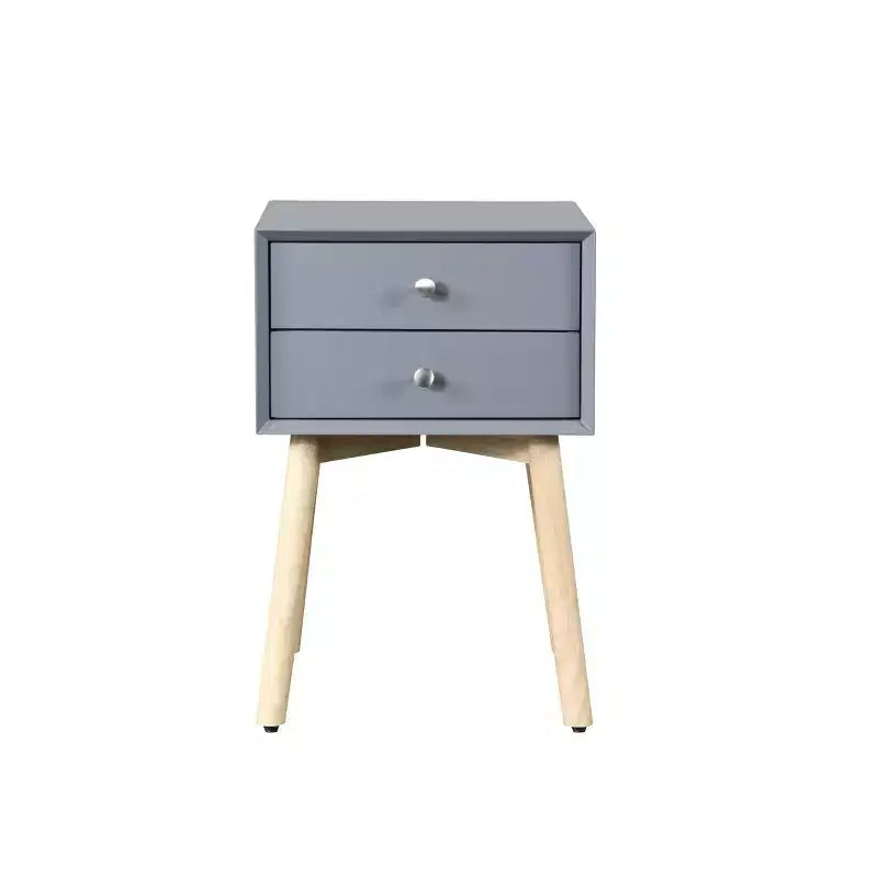 Comodino Moderno a Due Cassetti Elvion GDFStudio