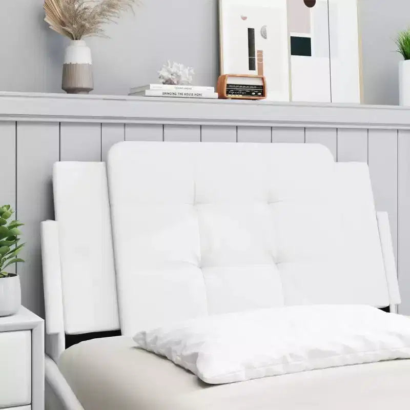 vidaXL Headboard Cushion Hanging Upholstered Pillow Back Bedroom Faux Leather