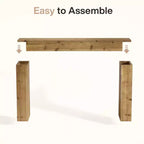 Console Table, Solid Wood Farmhouse Sofa Foyer Table for Entryway