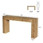 Console Table, Solid Wood Farmhouse Sofa Foyer Table for Entryway