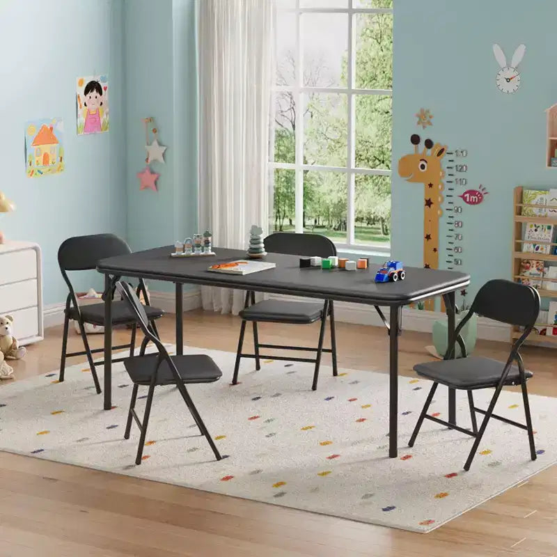 Soft Padded Kids Folding Table, Lightweight, Collapsible, No Assembly, for Playroom, Dining, (Only a Table)
