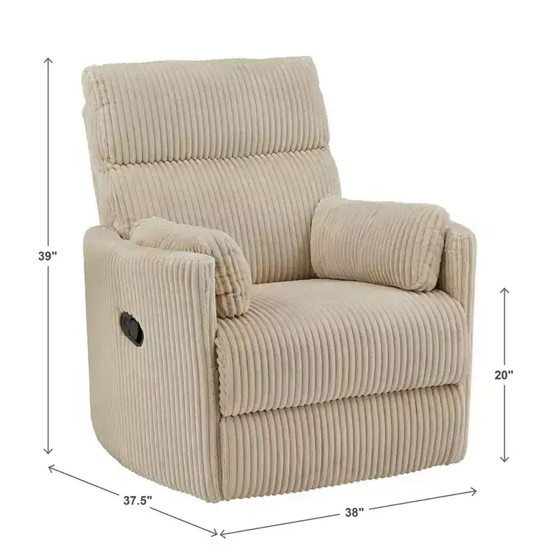 Poltrona reclinabile girevole manuale Whittier - iNSPIRE Q