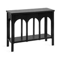 Kate and Laurel Ulla Console Table, 36x13x30, Black