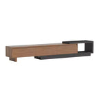 Mobile TV allungabile Luck Live 78.74102.3 con 3 cassetti, design frontale texturizzato e console multimediale moderna per il soggiorno