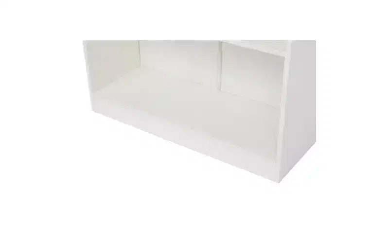 JVNOXK 29-inch Five-Tier Bookcase Storage Cabinet with 5 Open Shelves and Anti-Tip Safety Kit, Suitable for Bedrooms and Living Rooms, White