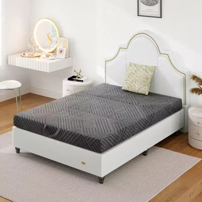 Materasso Dyonery Tri-Fold in Memory Foam Certificato CertiPUR-US, Multiuso e Lavabile in Lavatrice