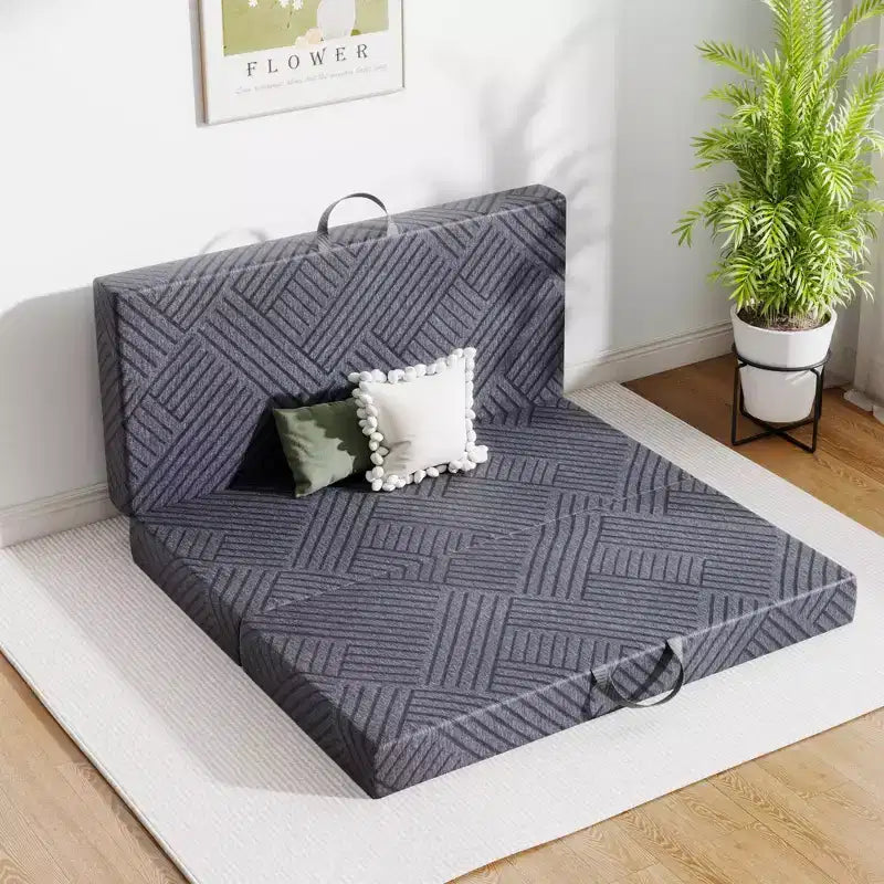 Materasso Dyonery Tri-Fold in Memory Foam Certificato CertiPUR-US, Multiuso e Lavabile in Lavatrice
