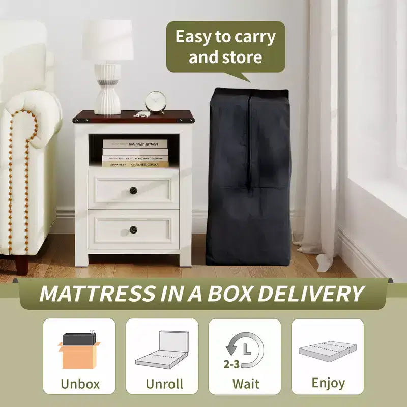 Materasso Dyonery Tri-Fold in Memory Foam Certificato CertiPUR-US, Multiuso e Lavabile in Lavatrice