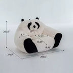 GDFStudio Gwenaelle Modern Panda-Shaped Beanbag Chair