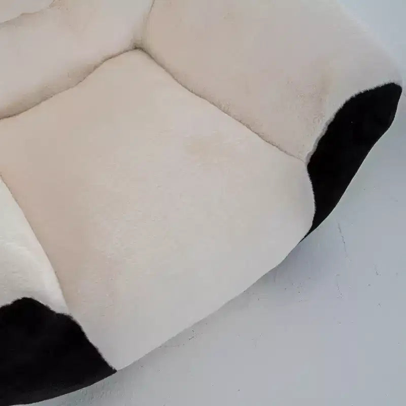 GDFStudio Gwenaelle Modern Panda-Shaped Beanbag Chair